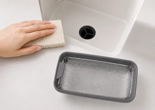 接合部のリングをなくした一体成型の排水口